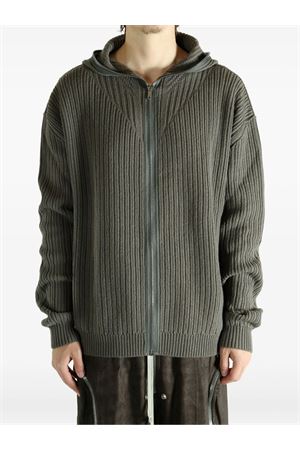 Grey wool hoodie RICK OWENS | RU02E1647KWV34